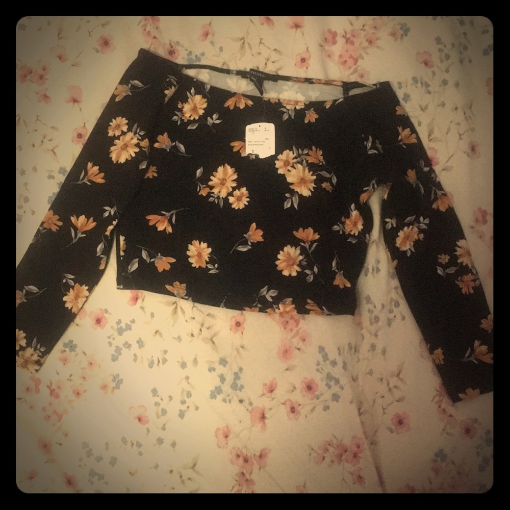 Flower Print Crop Top Forever 21